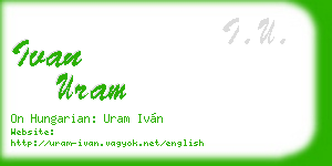 ivan uram business card